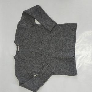 J Crew 100 percent wool sweater grey small
